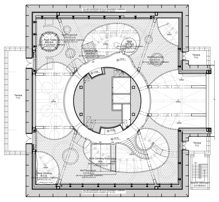 农村建房门外台阶图资料下载-[北京]银泰中心儿童体验区及商业配套效果图+施工图+物料表+官方摄影