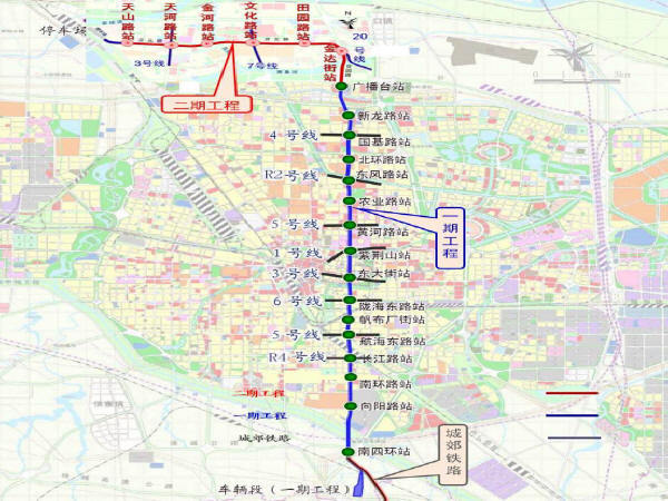 郑州3号线资料下载-郑州地铁2号线二期工程6座车站实现“洞通” 2019年底通车试运营