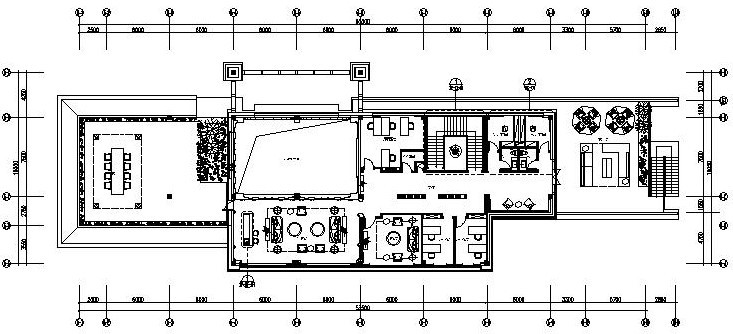 [山东]青岛-中州半岛城邦售楼处全套施工图及实景照片-二层平面图-Layout1