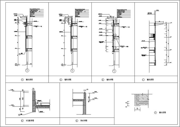 现代多层商场商业建筑设计施工图CAD-现代多层商场商业建筑设计结构图