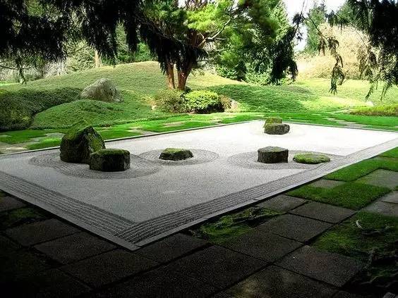 日本寒川神社资料下载-枯山水原来是这样做出来的