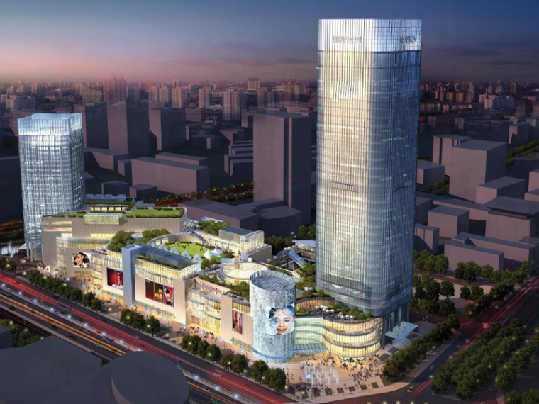 鼓楼商业设计方案资料下载-[上海]合生国际广场商业综合体建筑设计方案文本