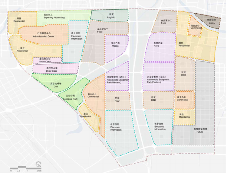 [郑州]国家经济开发区规划设计方案文本-功能分区2
