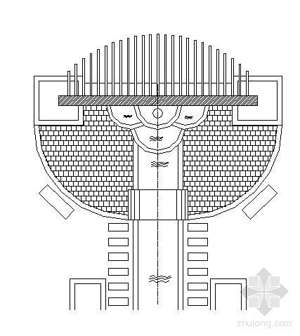 圆形状叠泉施工图资料下载-浮雕叠泉施工图