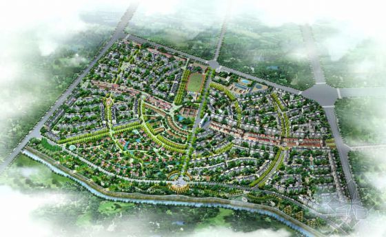 居住景观规划cad方案资料下载-成都居住区景观规划方案（一）