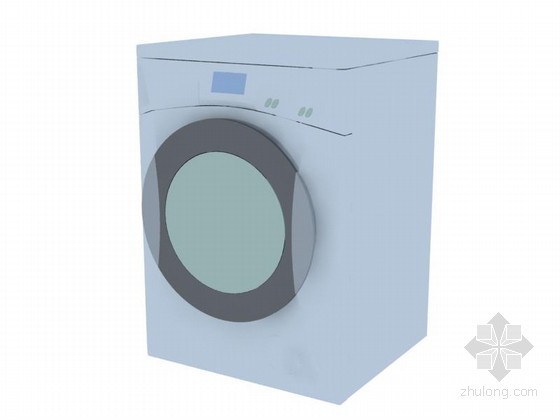 家用风管机cad资料下载-家用洗衣机3D模型下载