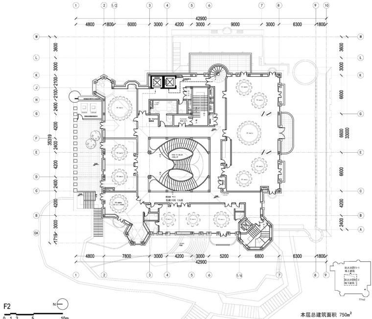 莫干山原有城堡遗迹改造裸心堡酒店-城堡二层平面2nd_Floor_Plan_of_the_Castle