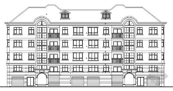 住宅图纸方案图纸资料下载-某小区8号住宅建筑方案图纸