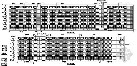 西南交通大学某七层学生公寓宿舍楼建筑方案图-2