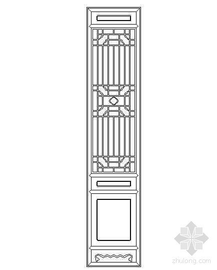 模块下载cad资料下载-CAD古门模块（三）