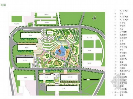 江西大学校园景观设计平面资料下载-[青岛]大学校园景观设计规划方案