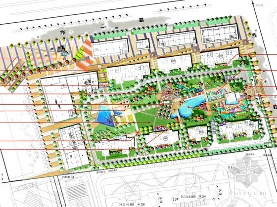 商住两用居住区景观方案资料下载-商住两用居住区景观概念设计方案