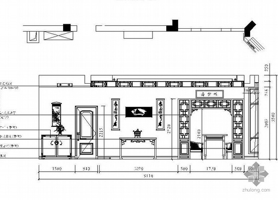 三层中式风格别墅设计图-2
