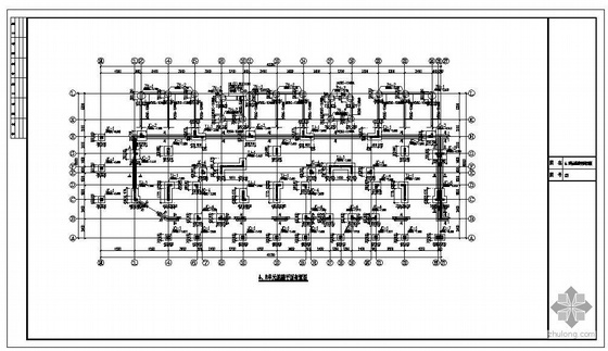 异形结构图纸资料下载-某五层异形柱框架花园洋房结构图纸