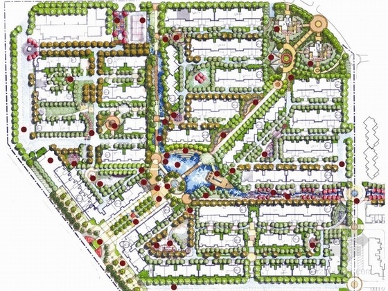 欧式居住区住宅景观设计资料下载-[武汉]居住区景观设计