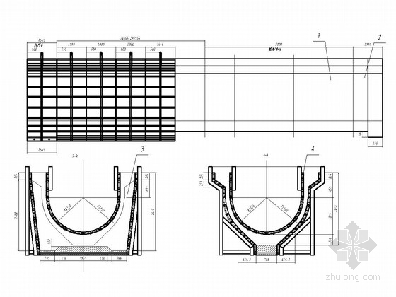 U型渡槽结构配筋资料下载-路桥工程渡槽结构与模板设计套图