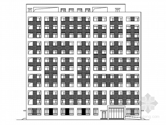 八度高层框架剪力墙施工图资料下载-[内蒙古]高层框架剪力墙结构铁路行车公寓建筑施工图