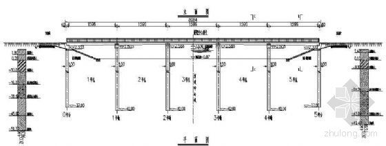 9米跨单坡桁架施工图资料下载-单跨16米共80米长9米宽的中桥施工图