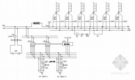 电力工程直流系统资料下载-DC110V直流系统原理图
