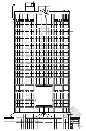现代大厦支护设计资料下载-[湖南]某三十层现代大厦建筑方案图
