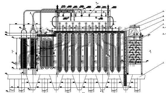电蓄热锅炉设计图纸资料下载-某水泥窑余热锅炉设计图