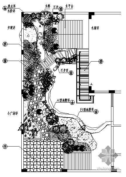 景观水电施工图规范资料下载-某庭院景观施工图