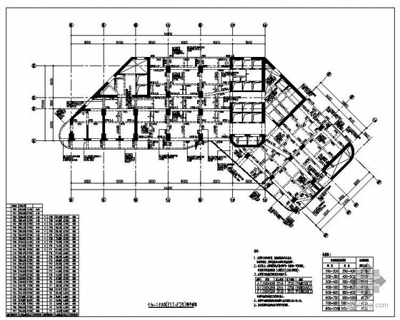 无锡太湖新城国际资料下载-无锡某国际大厦部分结构图