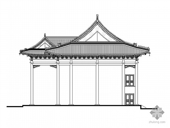 某佛寺天王殿建筑施工图- 