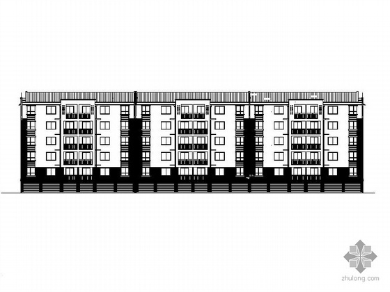 六层医院建筑施工图资料下载-某六层安置楼建筑施工图
