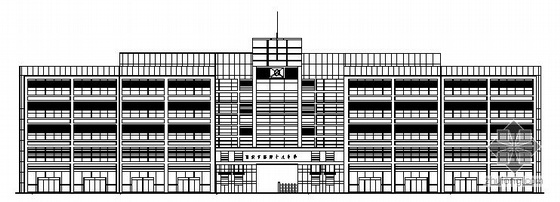 五层中学综合楼建筑图资料下载-[西安市]某四层中学综合楼建筑施工图