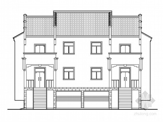 新农村三层住宅设计图资料下载-新农村小康三层住宅方案（带效果图）