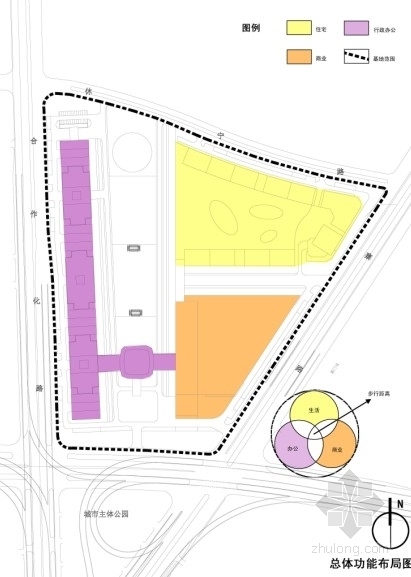 [安徽]某城市综合体规划设计方案文本（含CAD、动画）-功能分析图