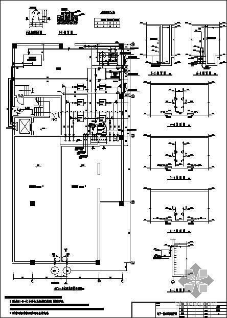 地下一层通风及排烟平面图资料下载-某酒店地下一层水泵房配管图