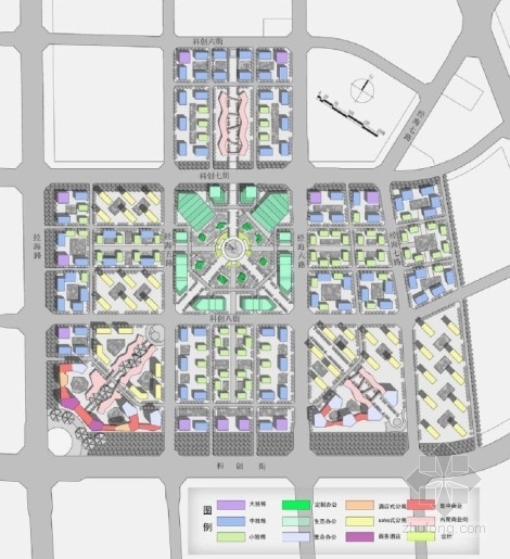 [北京]大型城市综合体规划及单体设计方案文本（美国知名设计事务所-城市综合体分析图