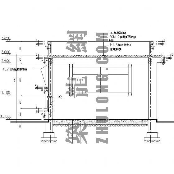 大门值班室施工详图-2