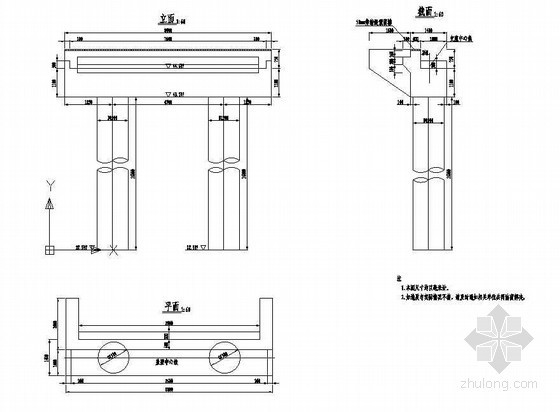 13米实心板桥资料下载-2×13米预应力混凝土空心板桥台构造节点详图设计