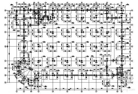 五层超市结构及建筑图纸资料下载-某三层大型超市结构施工图纸