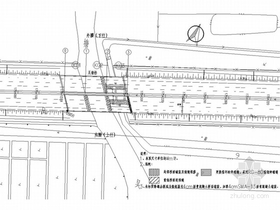 桥面平面设计图资料下载-[上海]城市混凝土板梁桥梁维修改造施工图设计15张