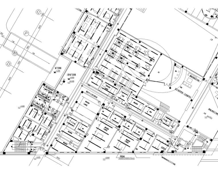 [上海]同济大学学院大楼电气施工图-照明平面图