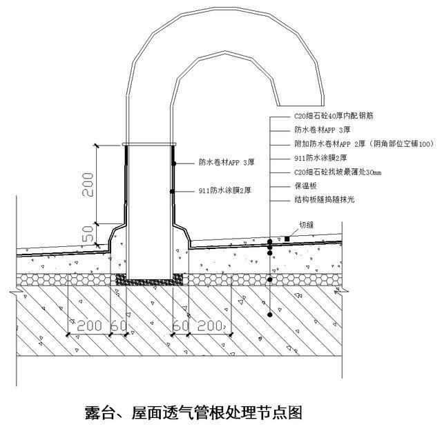 地下室、楼地面、屋面、外墙防水节点构造详图_31