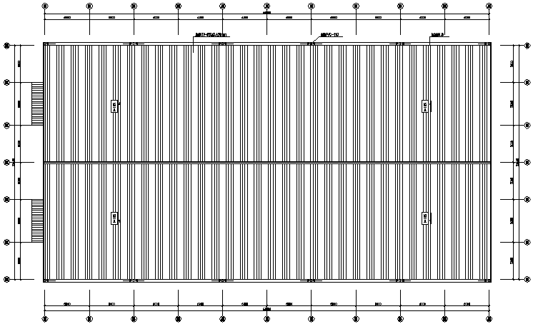 60米厂房钢结构图资料下载-60米X32.6米门式刚架钢结构施工图（CAD，8张）