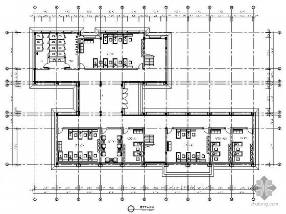 镇政府办公楼模型资料下载-[江苏]某镇政府办公楼装修图