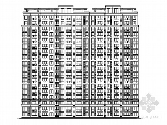 住宅楼方案扩初图资料下载-[安徽]某现代住宅小区住宅楼群7号楼建筑方案扩初图