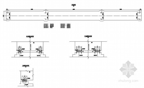 连续梁桥梁支座资料下载-(32+32+32)m双线连续梁支座布置节点详图设计