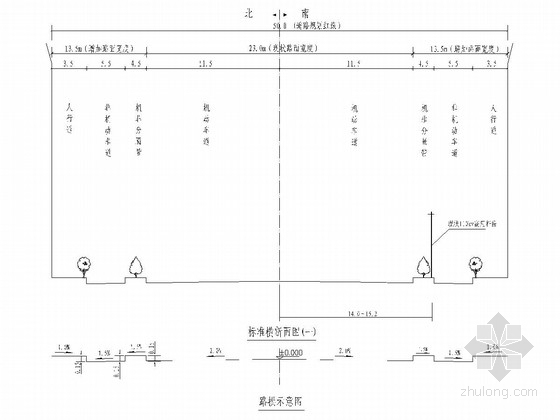 市政道路工程全套施工图资料下载-标准宽度50m市政道路全套施工图（135张）