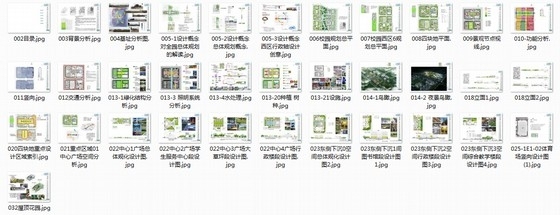 [北京]大学校园分区室外景观绿地设计方案-总缩略图 