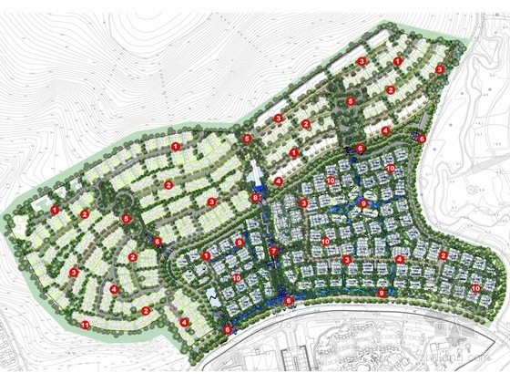 东南亚风格会所建筑资料下载-[海南]东南亚风格住宅景观概念设计方案（知名设计机构）