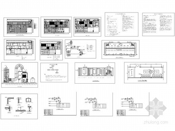 某电子厂房净化空调设计图纸-电子厂房净化空调全套图纸 