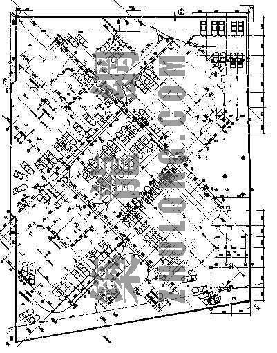 居住区地下停车入口资料下载-某居住区大型地下停车场施工图（含人防工程）
