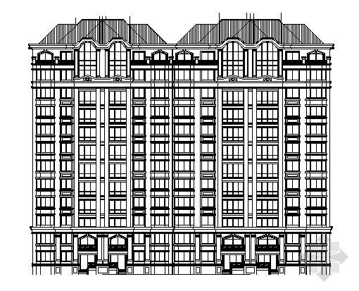高层住宅CAD剖面资料下载-小高层住宅楼平剖面图